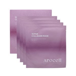 AROCELL MASK PACK 콜라겐 겔 마스크팩 미백 수면팩 데일리 진정 탄력, 8매입, 1세트