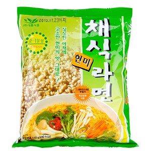 새롬식품 현미채식라면 110g, 10개