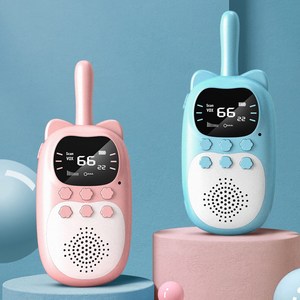 무전기 귀여운 워키토키 세트 어린이 아동용 walkie talkie 충전식 장거리 2개 묶음, 1개