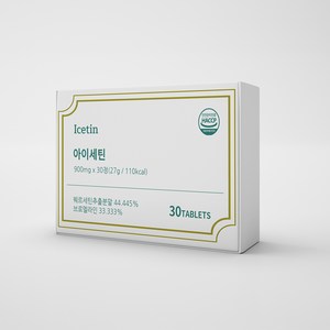 아이세틴 퀘르세틴 브로멜라인 900mg 30정, 1박스