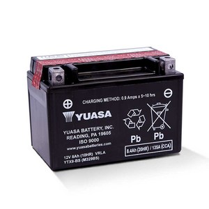 [유아사]YUASA 가와사키(Kawasaki) Z400 Z900 - YTX9-BS 배터리, 1개