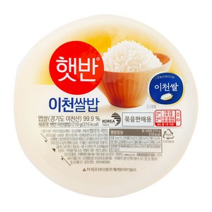 햇반 이천명품쌀밥, 210g, 10개