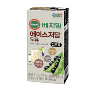 베지밀 에이스 저당 두유 190ml x 48팩, 48개