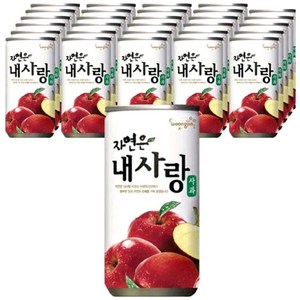 자연은 내사랑 사과주스, 180ml, 90개