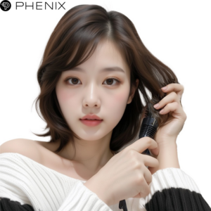 PHENIX 브러쉬 아이롱 고데기 18mm PN-736, 혼합색상