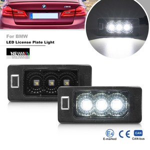 Canbus LED 번호판 조명 교체 주차 태그 램프 BMW F90 M5 - 5 시리즈 E39 세단 E60 S61 F10 F11 G30 G31, 1개