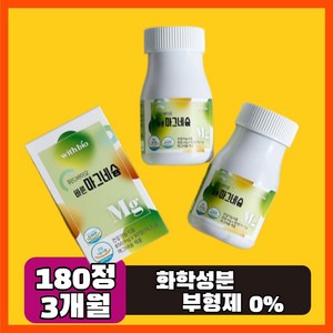 쌀발효 화학성분 없는 마그네슘 부형제 무첨가 운동선수 남성 여성 신경 근육 기능 유지 에너지 이용 에 좋은 건강식품 종아리 다리 허벅지 발가락 마그네슘 3개월분, 2개, 90정