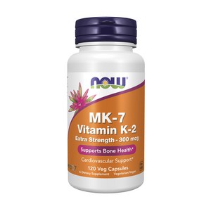 나우푸드 MK-7 비타민 K-2 엑스트라 스트렝스 300mcg 베지 캡슐, 120정, 1개
