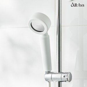 [set] 올바 더 뉴 실리콘(의료용) 샤워기 세트 2.0M (샤워헤드+샤워호스 2M+샤워필터2ea), 1개, 로열화이트(헤드1ea+호스2M_1ea+필터2ea)