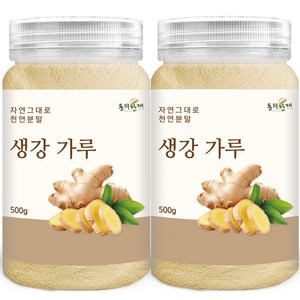 동의한재 프리미엄 무첨가 생강 가루 분말, 500g, 2개