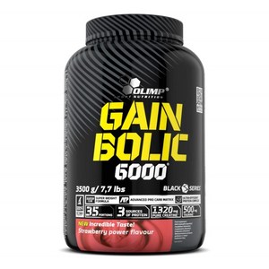 Olimp 올림프 게인 볼릭 6000 프로틴 BCAA 아미노산 3.5kg 딸기, 1개