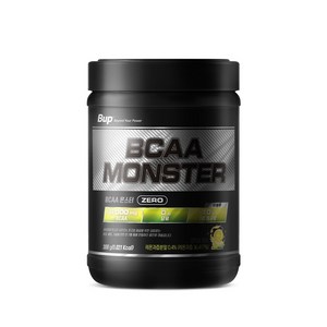 BUP BCAA몬스터 당류 제로 레몬맛 류신 아미노산 헬스 보충제, 2개, 300g