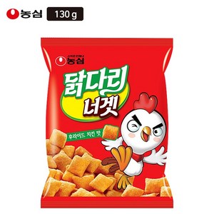 농심 닭다리 너겟 스낵 후라이드 치킨 맛 130g, 2개