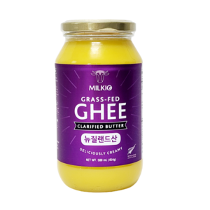 (뉴질랜드) 밀키오 목초사육 방탄커피 기버터 Ghee 454g, 500ml, 1개