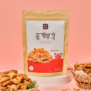 티각태각 간단한 간식거리 꽃게부각 100g 술안주 추천, 1개