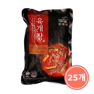 다모아푸드 모아네 육개장600g, 600g, 1박스