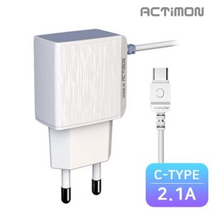 엑티몬 2.1A 가정용 충전기, USB C타입, 1개