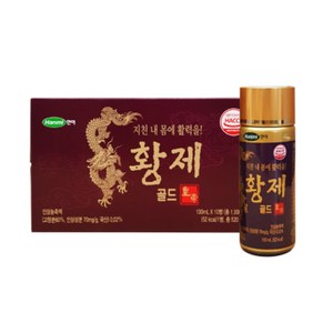 한미 황제 골드 선물세트 100ml 10병 피로회복 진액 부모님선물용 어린이집선생님, 10개