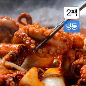 우와!한 양념 쭈꾸미 볶음 조금 더 매운맛 (냉동), 2개, 500g