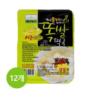 칠갑농산 똑쌀떡국 컵 174g x 12개