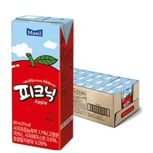 매일유업 피크닉 사과맛, 150ml, 24개