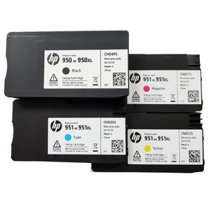 hp NO.950 NO.951 정품번들 잉크 4색세트 HP8100 HP8600 HP8610 HP8620 HP8630 HP8640 HP8660 HP251DW HP276DW, 1개