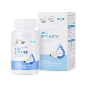 애터미 알티지 오메가3 510mg x 180캡슐, 180정, 1개