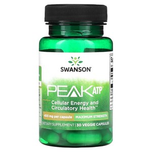 스완슨 Peak ATP 멕시멈 스트렝스 400mg 30캡슐, 1개, 30정