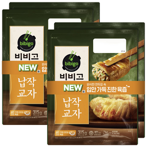 비비고 납작교자, 315g, 4개