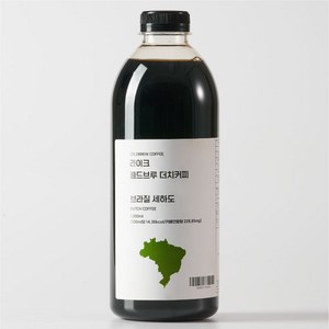 [선물세트] 라이크 콜드브루 더치커피 원액 브라질세하도1000ml, 1박스, 1000ml, 4병