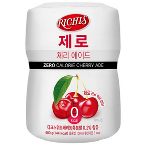 리치스 제로 체리 에이드 분말, 5개, 1개입, 600g