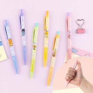 카카오프렌즈 노크식 볼펜 0.38mm / 다꾸 펜 PEN 학용품 필기구 볼펜선물 캐릭터볼펜 멀티펜 선물용볼펜 볼펜브랜드 필기도구 예쁜볼펜 카카오볼펜 볼펜선물 잘써지는볼펜, 라이언