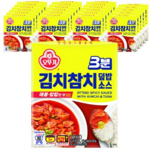 오뚜기 3분 김치참치 덮밥소스, 150g, 24개