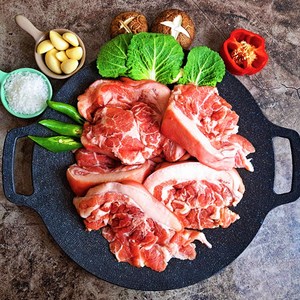 고기도매시장 뒷고기 목덜미살 꼬들살, 통두께 절단없음 2kg, 1개, 2kg