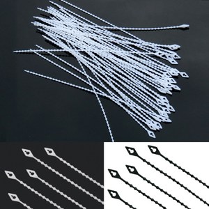 구슬 케이블타이 비즈타입 선정리 3x150mm 100개, 화이트