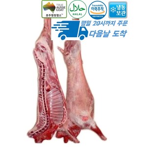 [행복미트] 호주산 껍데기없는 염소 고기 절단 지육 (고기+뼈) 8kg내외 Halal Goat Meat [당일발송], 8kg, 1개