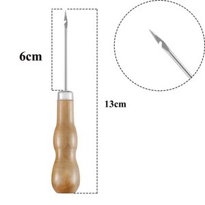 둥근 구멍 콘 DIY 실리콘 금형 제작 펀치 도구 핸드 드릴 장비 실용적인 가제트 펀칭 바늘 양초 심지, [01] Cochet