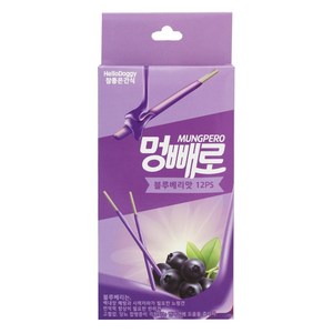 참좋은간식 멍빼로 강아지간식 12p, 블루베리, 96g, 3개