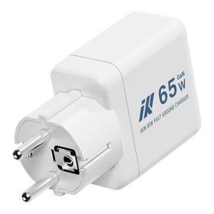 아이킨 GaN PD PPS 65W 3포트 초고속 충전기, 1개, 화이트