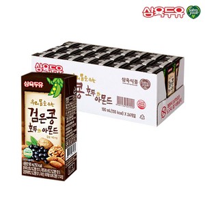 삼육두유 검은콩 호두와아몬드 두유, 190ml, 24개