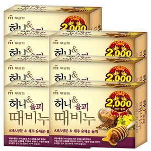 무궁화 허니율피 때비누, 90g, 7개입