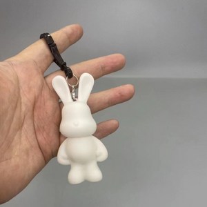 클로이영 푸어링 무지 토끼 키링 만들기 diy, 8.5cm 토끼 키링(10개)