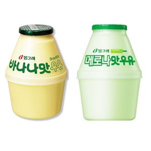 빙그레 바나나우유 240ml 20개 + 메로나우유 240ml 20개 (합계 40개) 아이스박스 무료, 40개