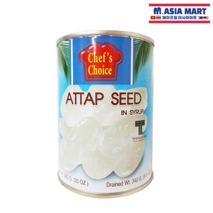 쉐프초이스 니파팜 통조림 캔 340g / 태국 Chef's ChoiceATTAP SEED IN SYRUP, 1개