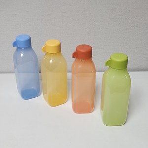 타파웨어 물통 물병 에코사각 500ml 1P, 1개, 주황