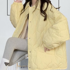 퍼안감 [~4XL] 오버핏 소프트 누빔 퀼팅 숏 패딩 빅사이즈