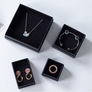 [3개] 주얼리 선물포장박스 블랙 악세서리, 3개, 쇼핑백 12cm X 5.7cm X 16cm, 쇼핑백 12cm X 5.7cm X 16cm