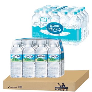 삼다수330ml + 무라벨백산수330ml, 40개, 330ml