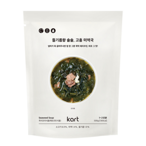 [KART] 들기름향 솔솔 고흥 미역국, 500g, 1개