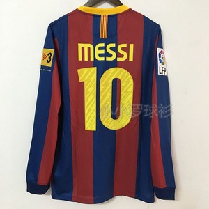 1011 바르셀로나 홈 레트로 저지 축구 유니폼 Puyol Xavi Messi 훈련 사용자 정의